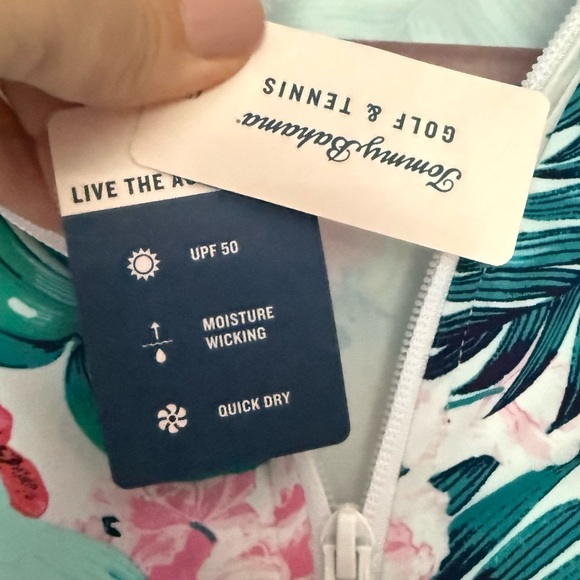 NWT Tommy Bahama Tropical Print UPF 50 Long Sleeve Golf & Tennis Dress, S - Picture 7 of 9